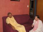 Devamrta Swami with Abhay Charan